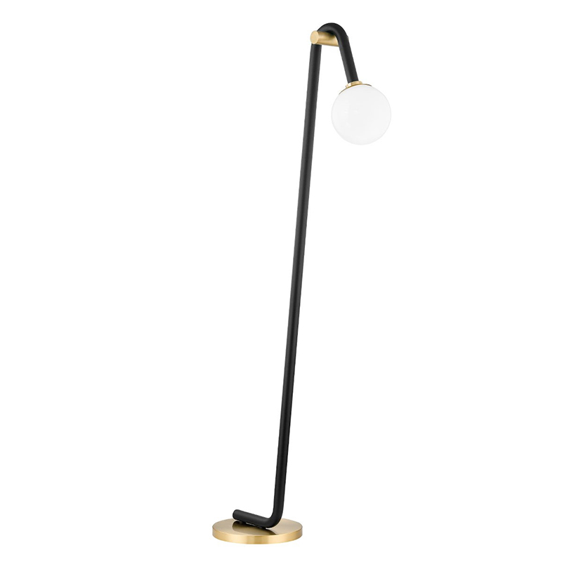 Торшер Paulson floppy floor lamp gold Черный Золотой в Краснодаре | Loft Concept 