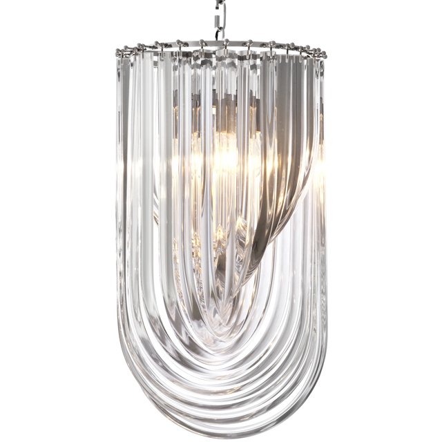 Люстра Chandelier Murano Clear 35 Прозрачный (Transparent) Никель в Краснодаре | Loft Concept 