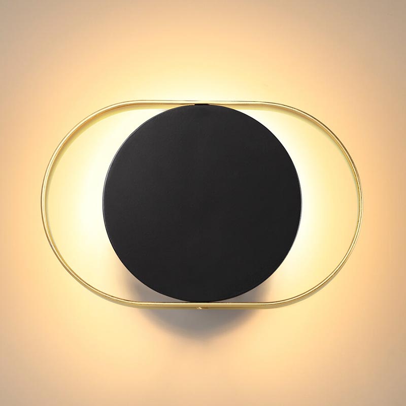 Бра Globo Ocular Sconce Oval Black Золотой Черный в Краснодаре | Loft Concept 