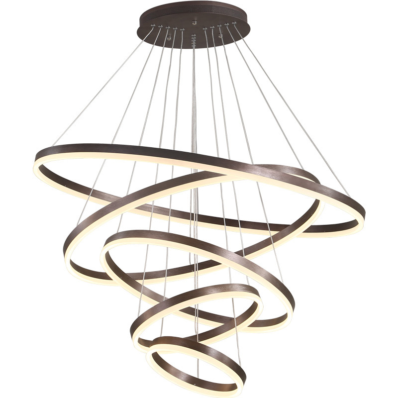 Люстра Ribbon Circles Chandelier Темная бронза в Краснодаре | Loft Concept 