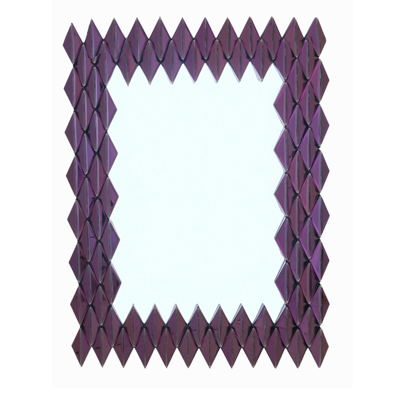 Зеркало Purple Rhombuses Mirror Фиолетовый в Краснодаре | Loft Concept 