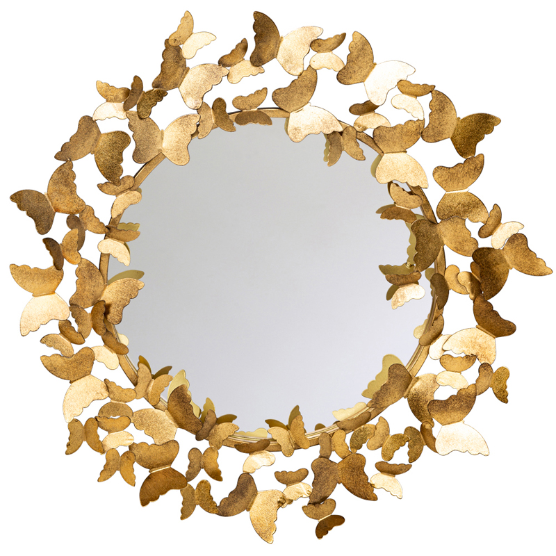 Зеркало Butterflies Circle Gold Mirror  в Краснодаре | Loft Concept 