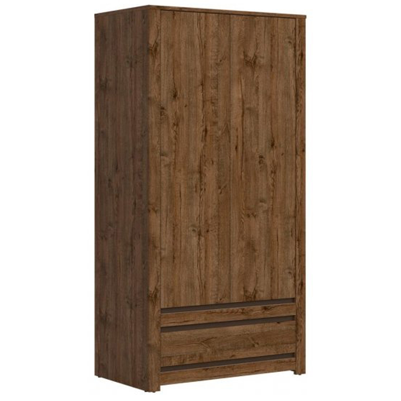 Шкаф Helga Wardrobe две двери Дуб темный в Краснодаре | Loft Concept 