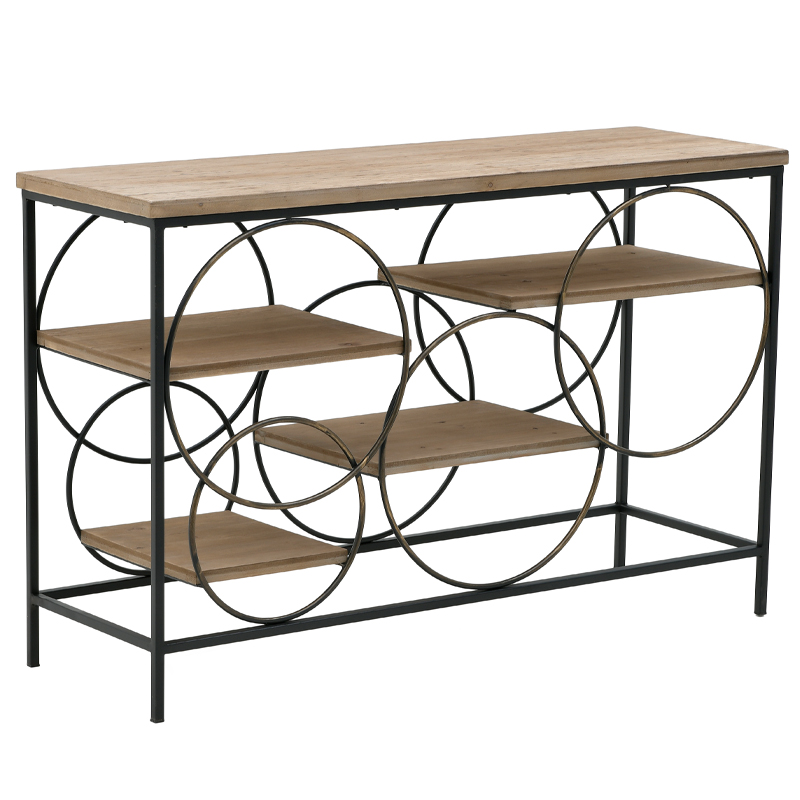 Консоль Circles Loft Console Черный Бежево-серый в Краснодаре | Loft Concept 