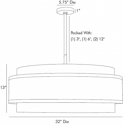 Люстра Arteriors UTTERSON CHANDELIER в Краснодаре