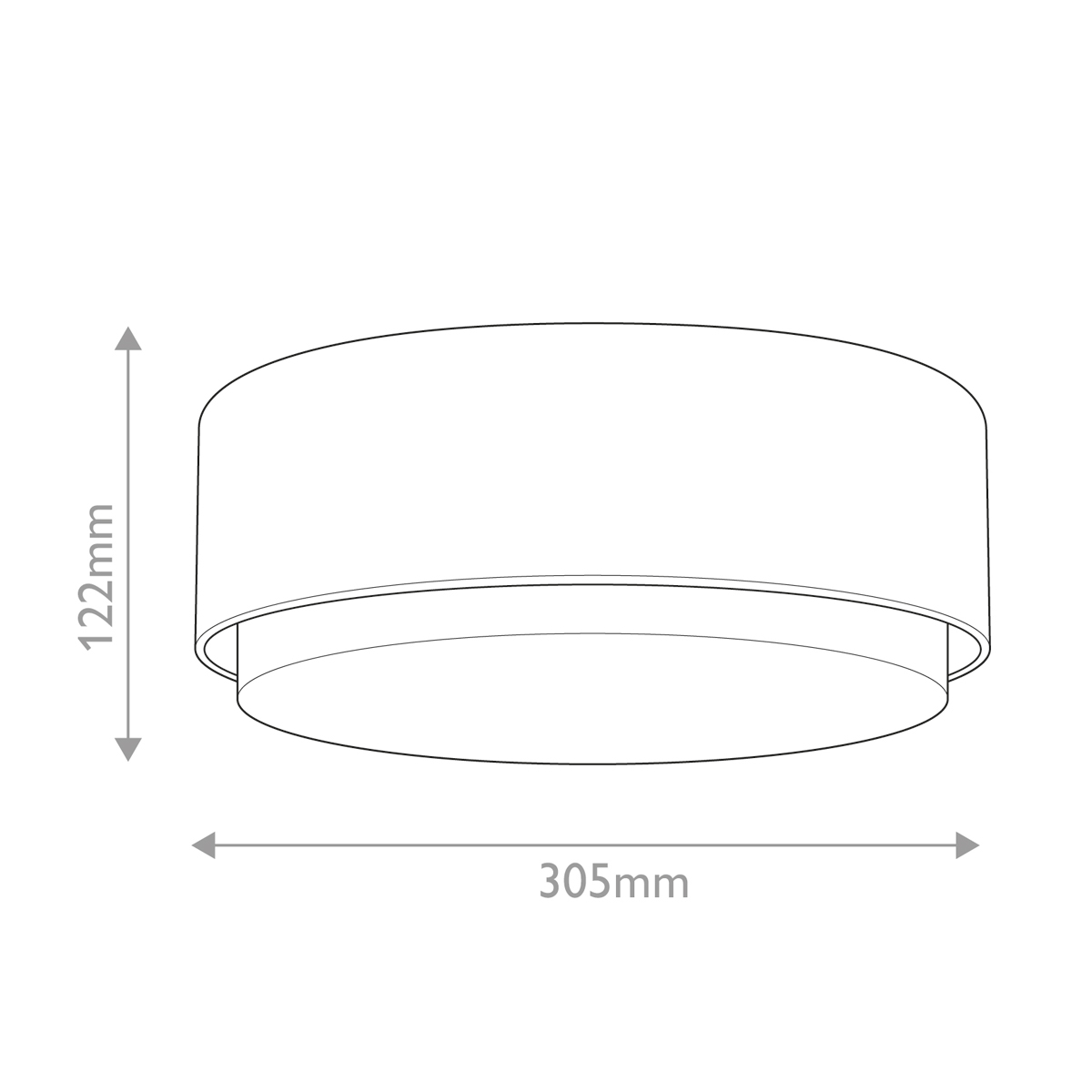 Потолочный светильник круглой формы с белым матовым плафоном Hinkley в Краснодаре