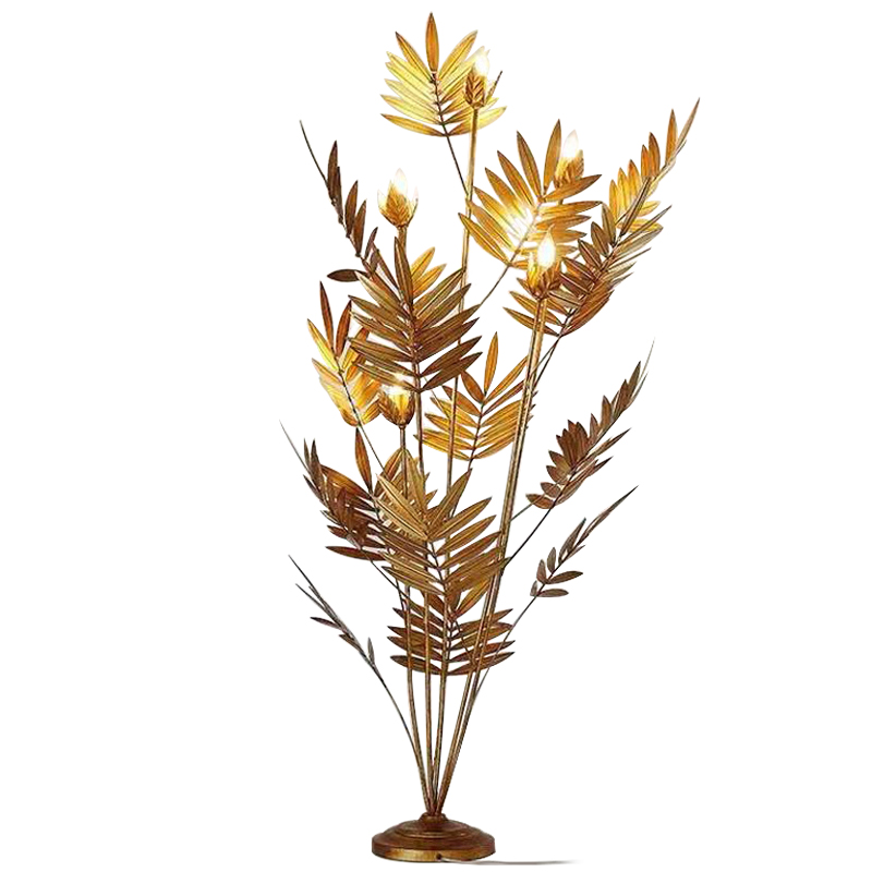 Торшер Palm Leaves Gold Las Palmas Floor Lamp Золотой в Краснодаре | Loft Concept 