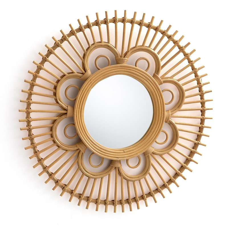 Зеркало Mirror Rattan Round D65  в Краснодаре | Loft Concept 