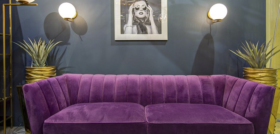 Диван Art Deco Purple Sofa Диван Art Deco Purple Sofa - Loft-Concept в Краснодаре