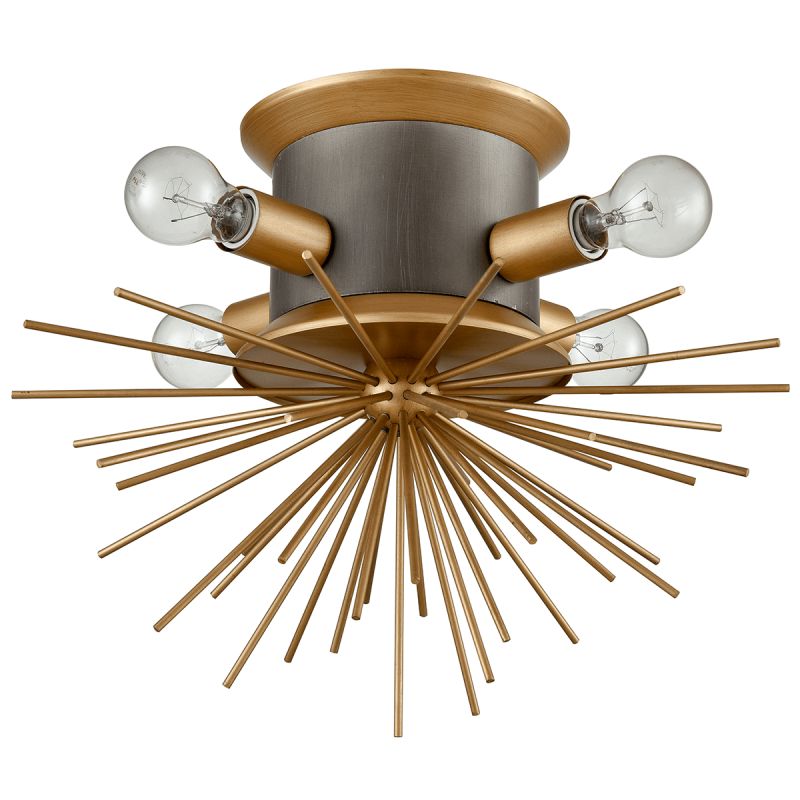 Потолочный светильник Hedgehog Brass Chandelier Латунь в Краснодаре | Loft Concept 