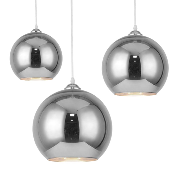 Подвесной светильник SILVER mirror shade modern pendant Хром в Краснодаре | Loft Concept 