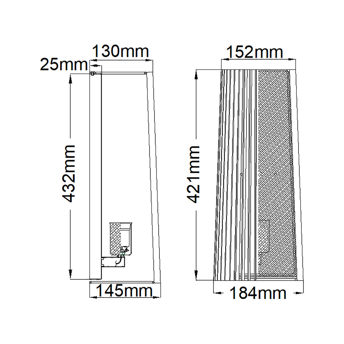 Бра с черными вертикальными линиями Kichler в Краснодаре