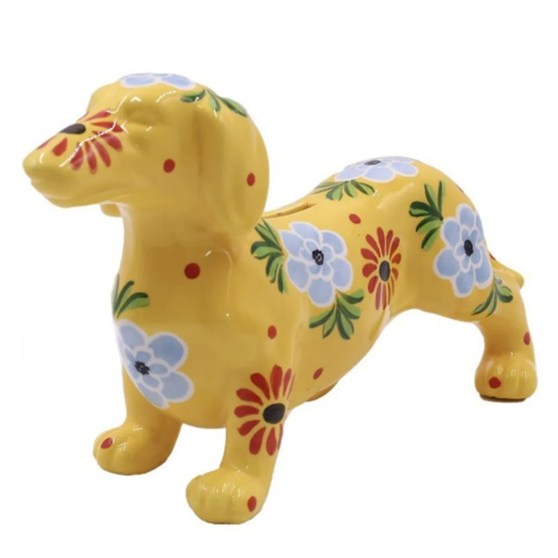 Статуэтка Flower Dachshund yellow Желтый Мульти в Краснодаре | Loft Concept 