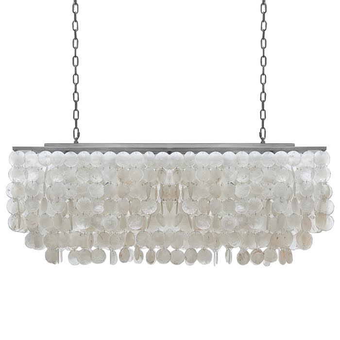 Люстра rectangle SHELL Chandelier 2 cascades Белый в Краснодаре | Loft Concept 