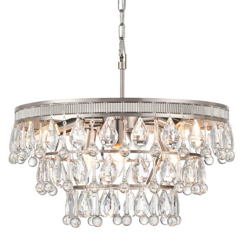 Люстра Freude Chandelier 50 Прозрачный (Transparent) Никель Сатин в Краснодаре | Loft Concept 