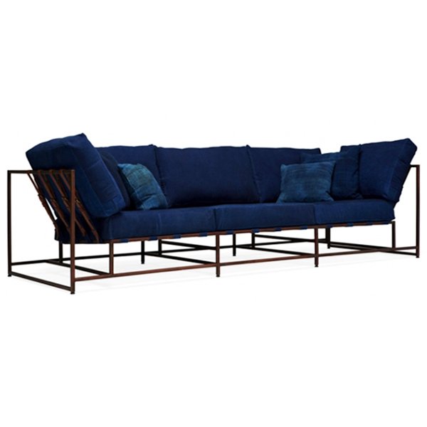 Диван Kenn X Miller sofa Indigo and copper denim Индиго в Краснодаре | Loft Concept 