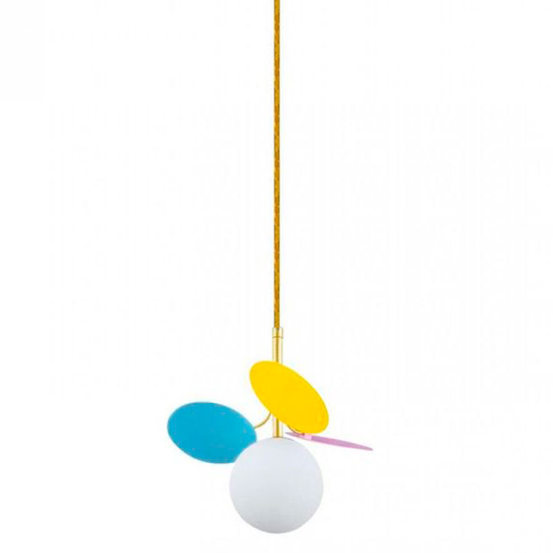 Подвесной светильник MATISSE Pendant One multicolor Мульти Золотой Белый в Краснодаре | Loft Concept 