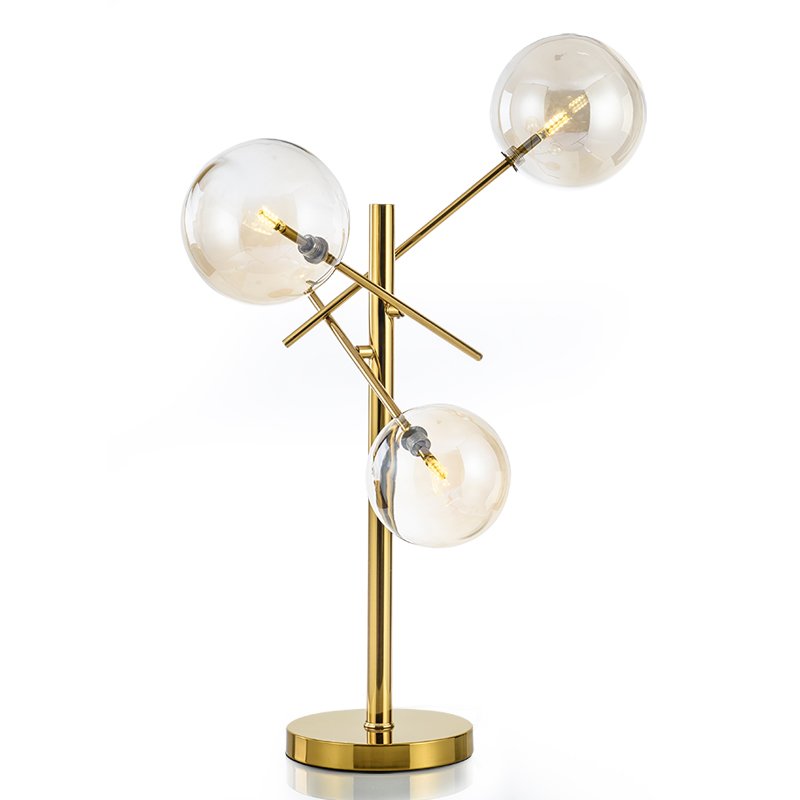 Настольная лампа Gallotti & Radice Bolle Table lamp Золотой Дымчатый (Smoke) в Краснодаре | Loft Concept 