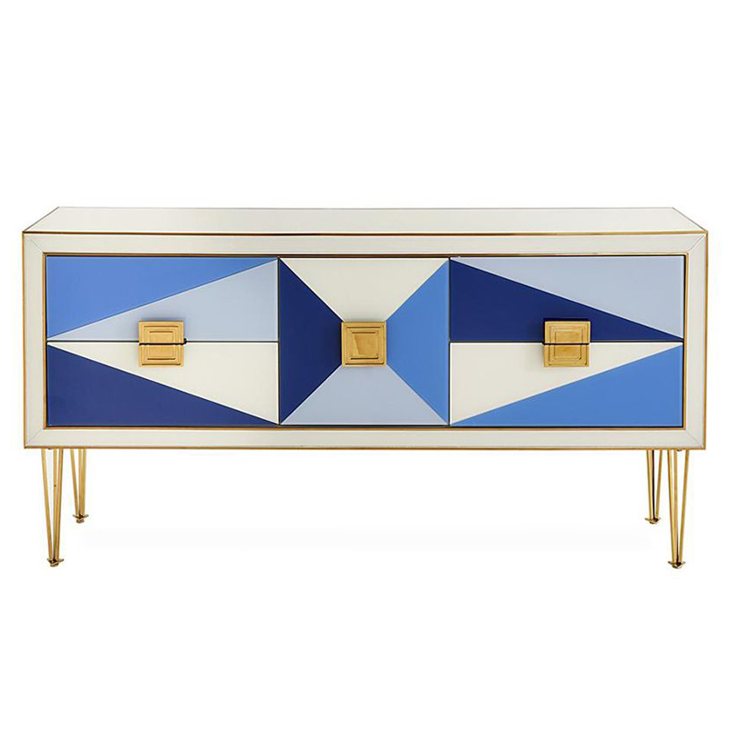 Комод JONATHAN ADLER HARLEQUIN CREDENZA - BLUE Мульти в Краснодаре | Loft Concept 