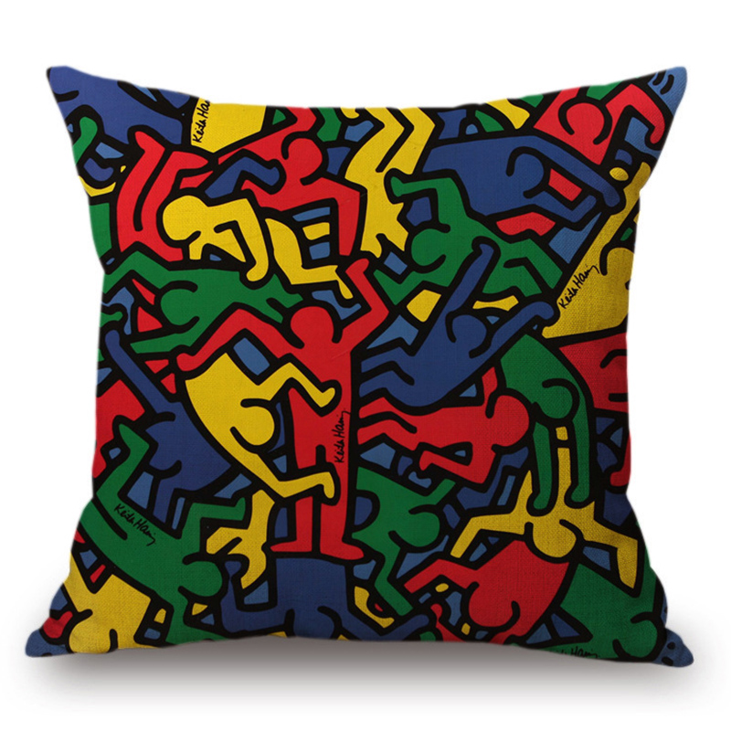 Подушка Keith Haring 16 Мульти в Краснодаре | Loft Concept 