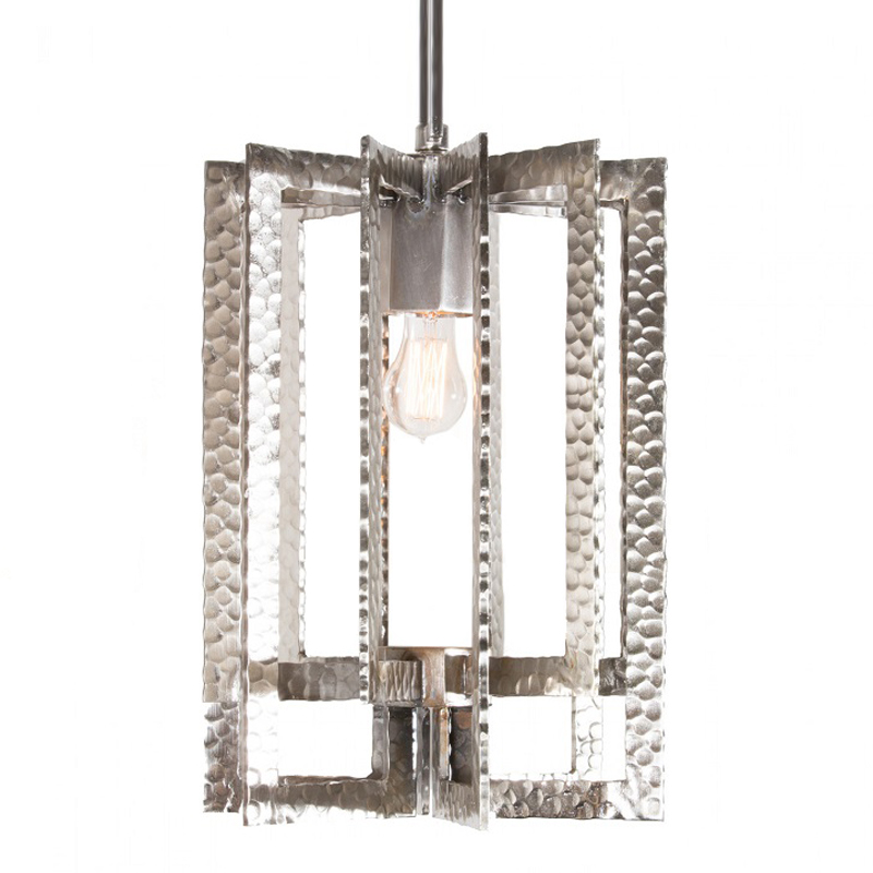 Подвесной Светильник Textured Cage Pendant Lamp silver Серебряный в Краснодаре | Loft Concept 