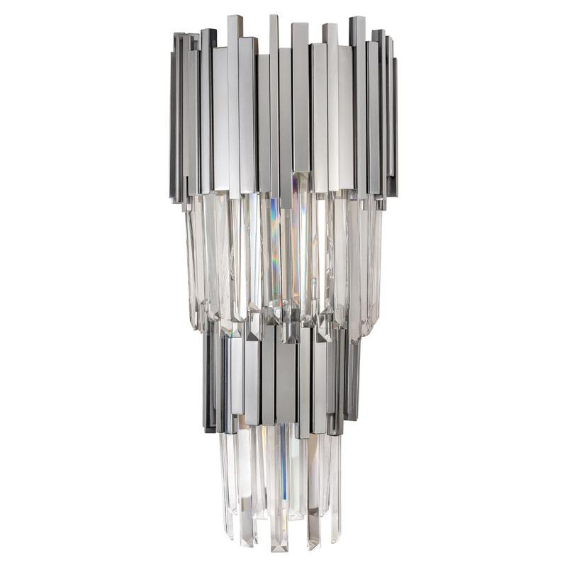 Бра Luxxu Modern Cascade Wall Lamp Silver 71 Прозрачное Стекло Серебряный в Краснодаре | Loft Concept 