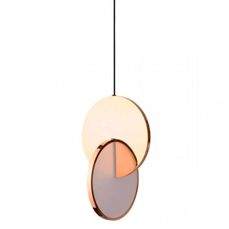 Подвесной светильник Eclipse Pendant Light Gold Золотой Белый в Краснодаре | Loft Concept 