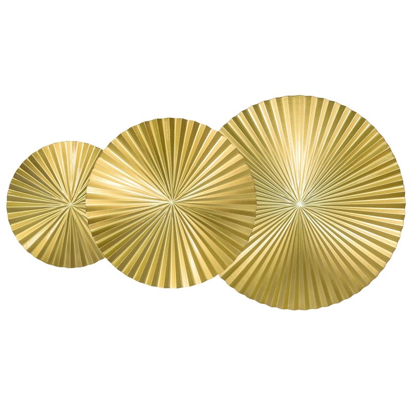 Арт-объект Apollo Gold Wall Plaque Disc 3 Золотой в Краснодаре | Loft Concept 