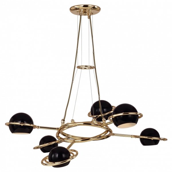 Люстра Delightfull Cosmo Suspention Light Black 6 Черный в Краснодаре | Loft Concept 