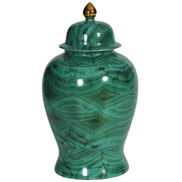 Ваза с крышкой Malachite Vase Малахит в Краснодаре | Loft Concept 