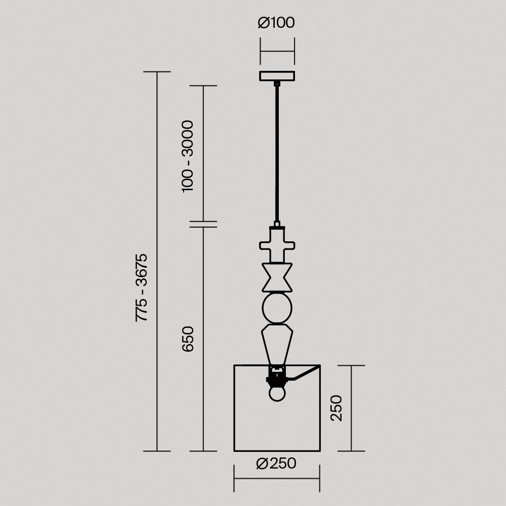 Подвесной светильник Comforty Е27 в Краснодаре