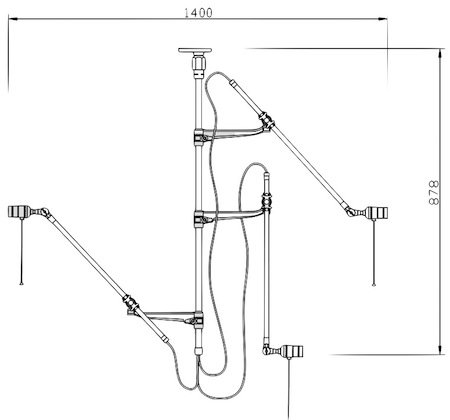 Потолочный светильник Steampunk Extension Pole в Краснодаре