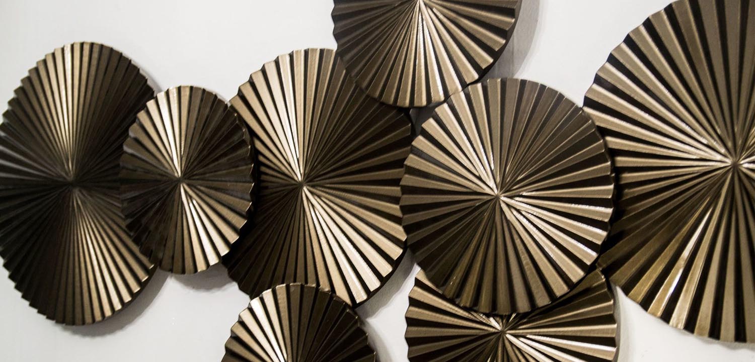 Арт-объект Apollo Brown Wall Plaque Disc 11 - фото