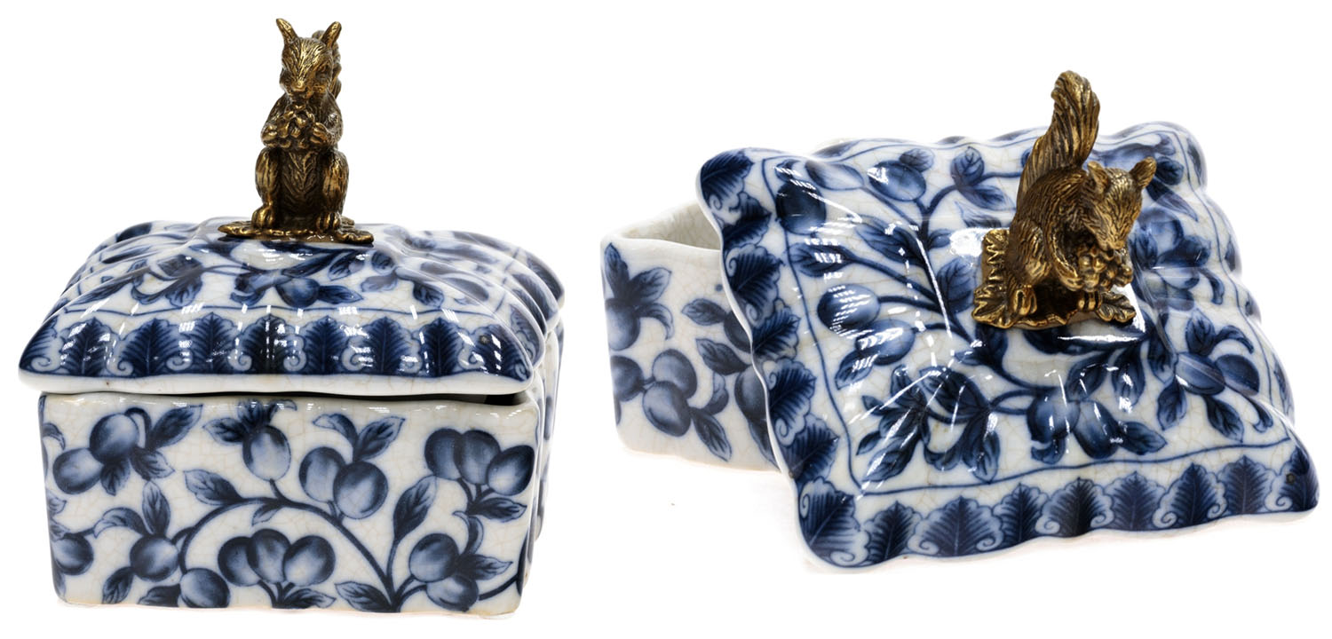 Шкатулка Bronze Squirrel Square - фото