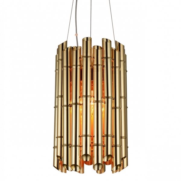 Люстра Golden Bamboo Pendant 6 Глянцевое золото в Краснодаре | Loft Concept 