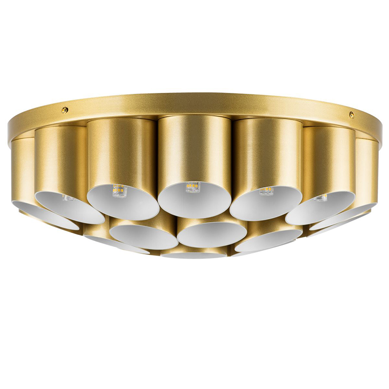 Потолочный светильник Garbi Gold Pipe Organ Ceiling Lamp 22 Золотой Белый в Краснодаре | Loft Concept 