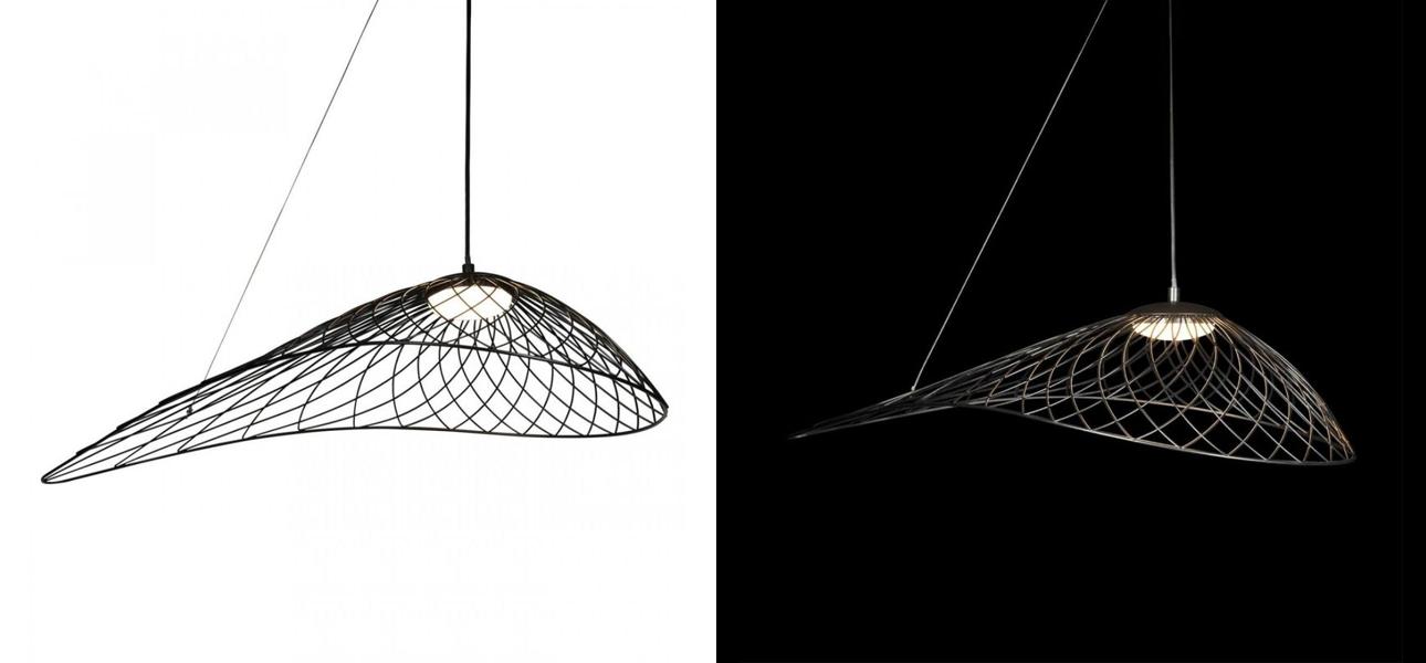 Светильник подвесной Friture Vertigo Pendant Black 75 см - фото №2