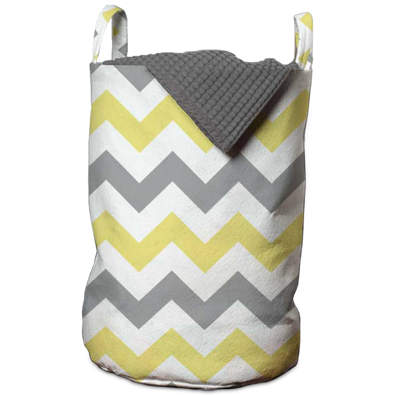 Корзина Mustard and Gray Chevron II Basket Мульти в Краснодаре | Loft Concept 