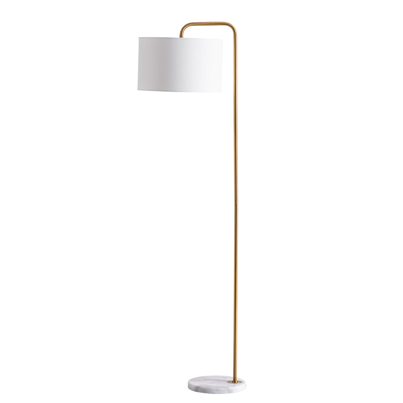 Торшер Randers Floor Lamp Белый Золотой в Краснодаре | Loft Concept 