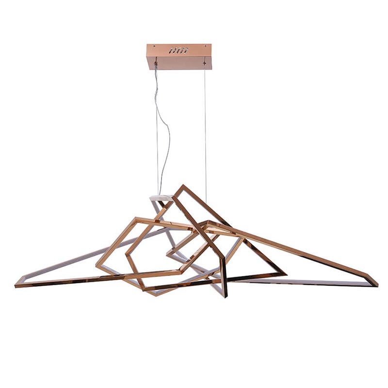 Люстра Geometric Plexus Gold Chandelier Золотой в Краснодаре | Loft Concept 