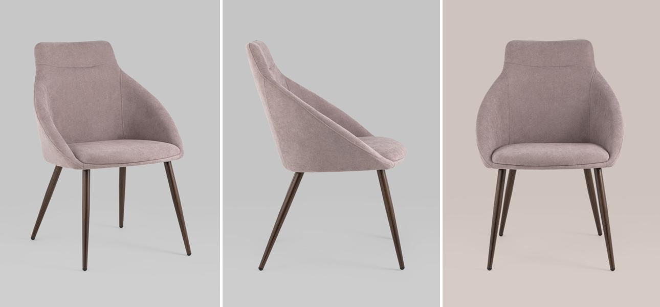 Стул Queenie Chair Пыльно-Розовый Цвет - фото