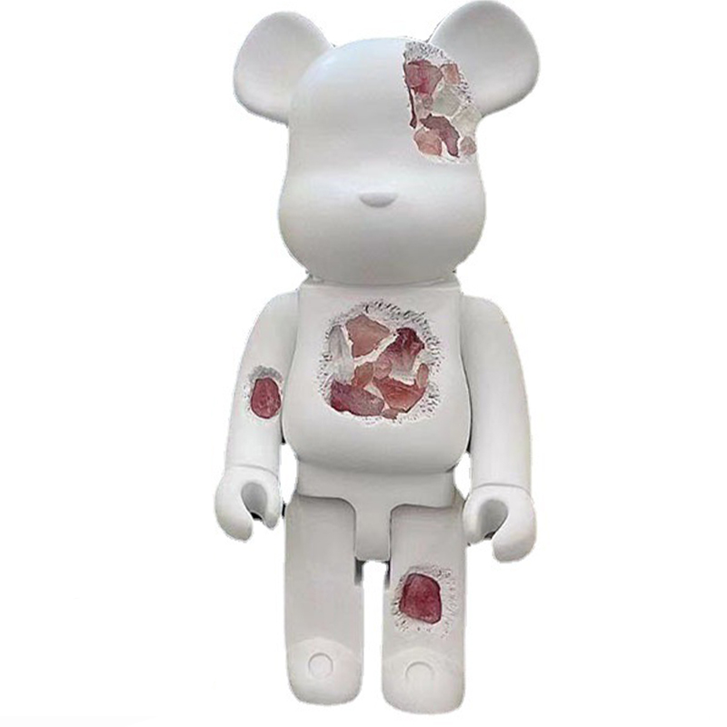 Статуэтка Bearbrick Pink Crystal Белый Розовый пастельный в Краснодаре | Loft Concept 