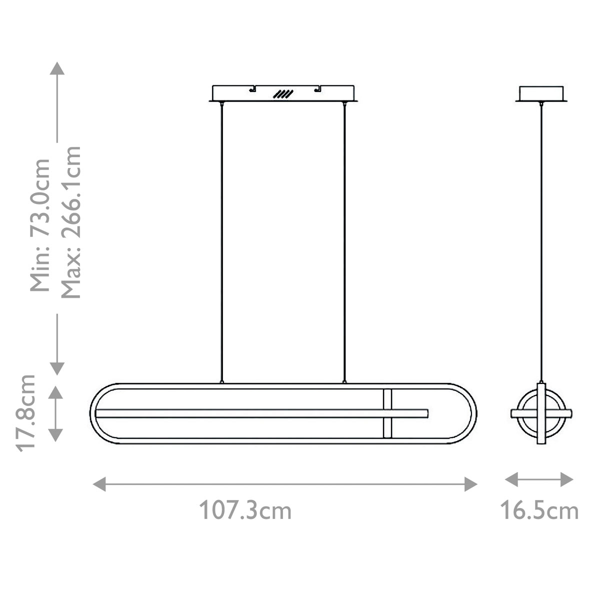 Подвесной светильник с вытянутой овальной формой Eurofase в Краснодаре