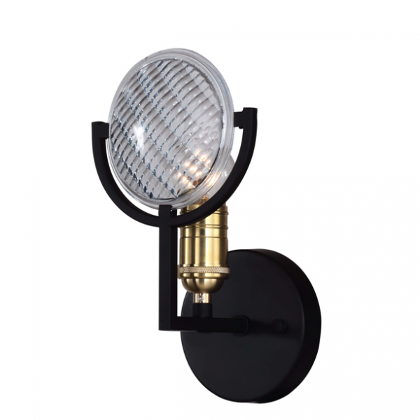 Бра RH Gaslight Lens Sconce 1 Черный в Краснодаре | Loft Concept 