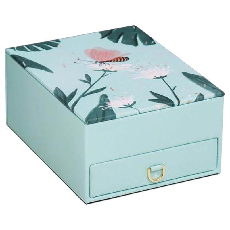 Шкатулка Butterfly And Flowers Box Мятный Зеленый в Краснодаре | Loft Concept 