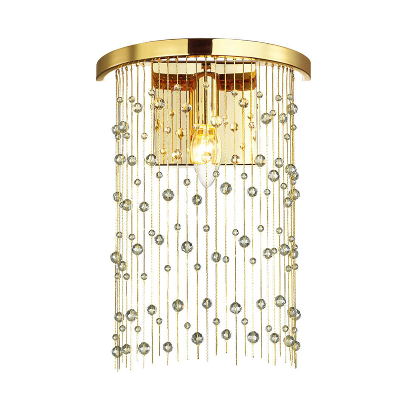 Бра Hailstorm Rain Wall lamp gold Прозрачный (Transparent) Золотой в Краснодаре | Loft Concept 