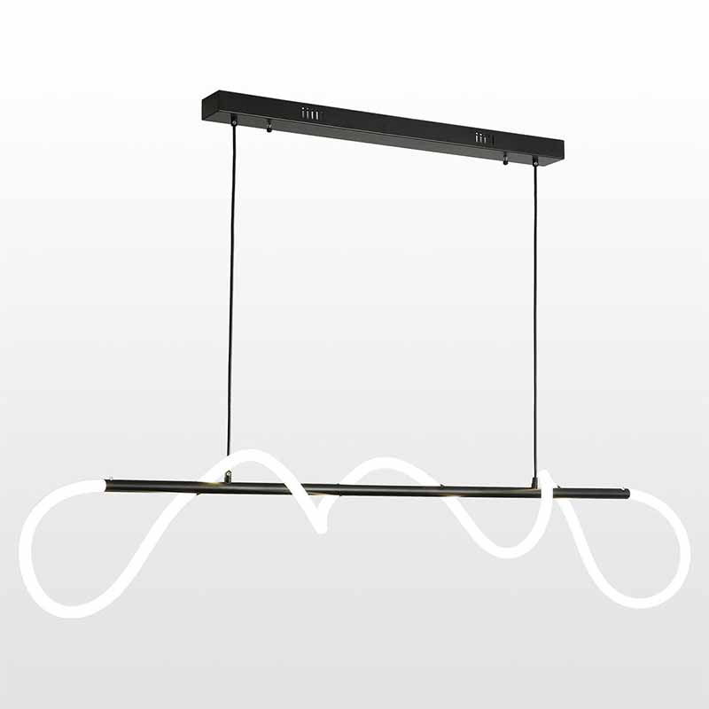 Люстра Luke Lampco Tracer Chandelier Black Line Белый Черный в Краснодаре | Loft Concept 