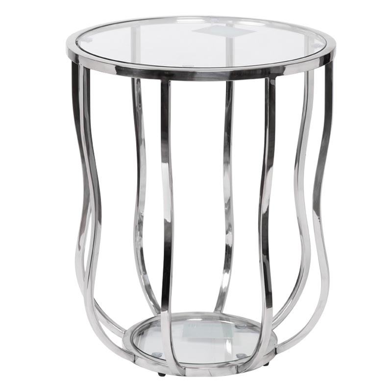 Приставной стол Fedric Side Table silver Серебряный в Краснодаре | Loft Concept 