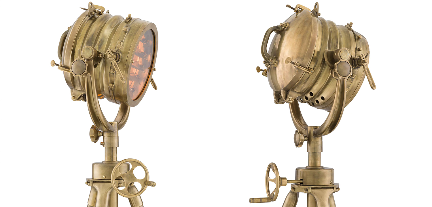 Торшер Eichholtz Floor Lamp Royal Master Sealight Brass - фото