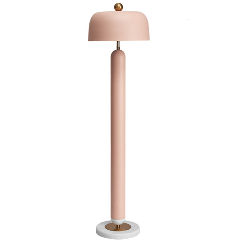 Meet pink Floor lamp Розовый пастельный Латунь в Краснодаре | Loft Concept 